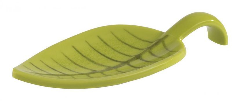 Finger Food Spoon "Leaf" 4.5 x 10 cm Green - APS