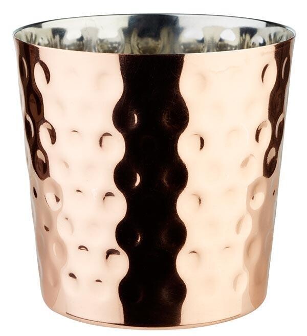 Hammered Snack Holder "Pocket" 8.5 cm Copper - APS