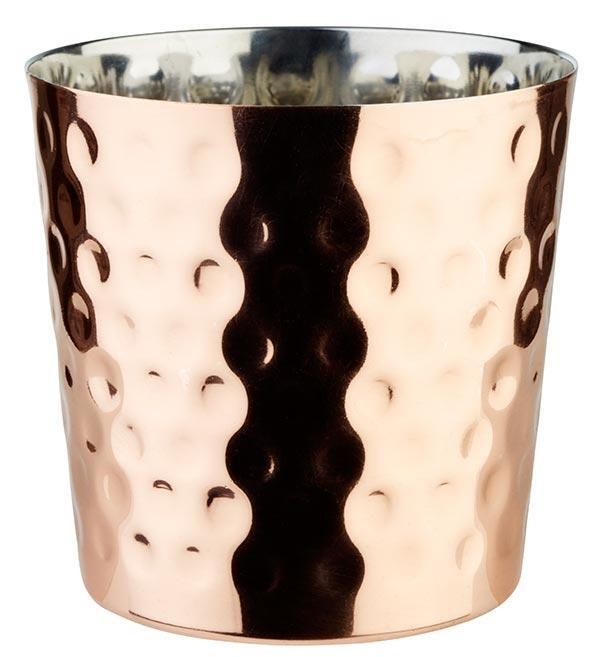 Hammered Snack Holder "Pocket" 8.5 cm Copper - APS