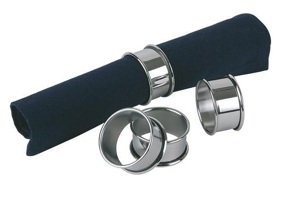 APS set 4 napkin rings 4x7 cm stainless horeca