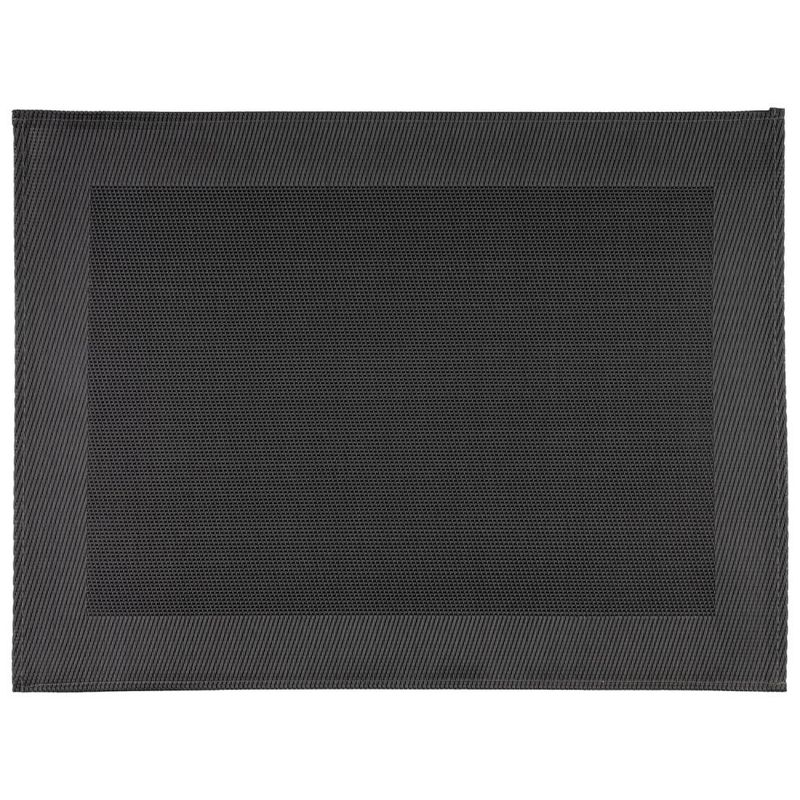 Fine Texture Placemat "Fino" 33 x 45 cm Black - APS