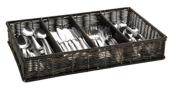 Cutlery Holder GN 1/1 32.5 x 53 cm Black - APS