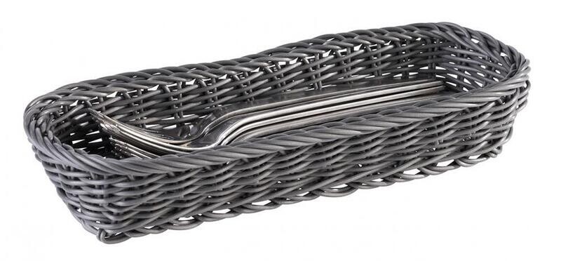 Rectangular Basket "Economic" 10 x 27 cm Grey - APS