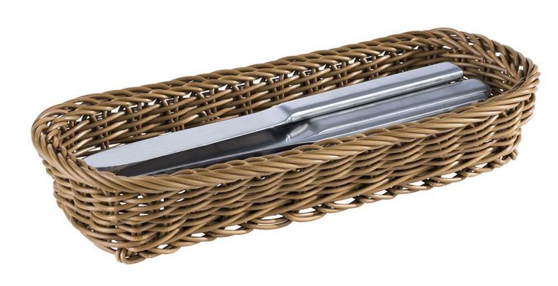 Rectangular Basket "Economic" 10 x 27 cm Brown - APS