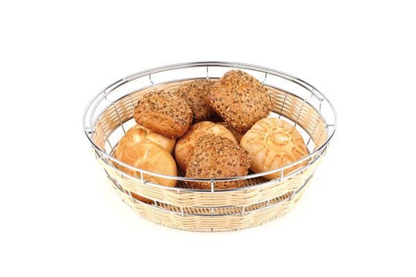 Round Buffet Basket "Economic" 40 cm Light Beige - APS