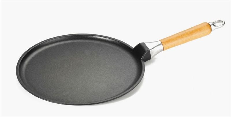 Antik Ars 32 cm Grand Chef crepe pan nonstick aluminium with detachable wooden handle for horeca use