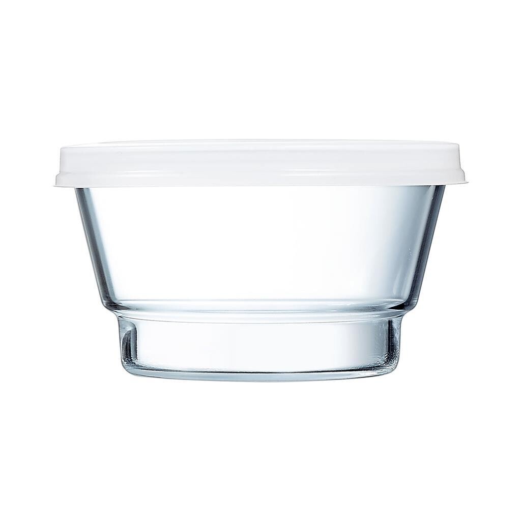 Arcoroc container 14x8,2 cm glass So Urban with lid for horeca use