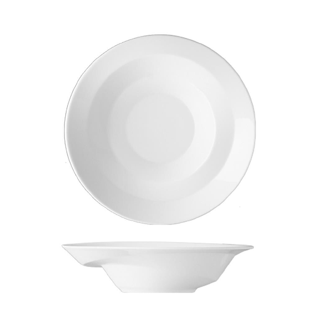 Coppa 23 cm Langenthal Nami in porcellana bianca per ristorazione professionale resistente
