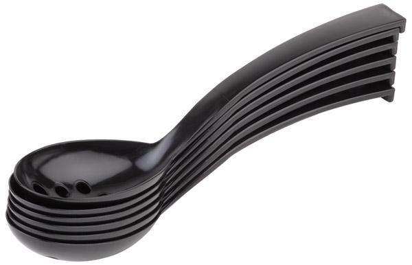 APS set 6 olive spoons 23x6 cm black SAN horeca