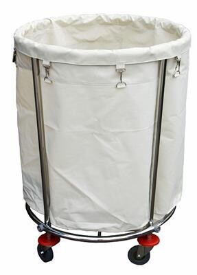 Round Laundry Basket with Wheels 60 x 82 cm - Tirolix