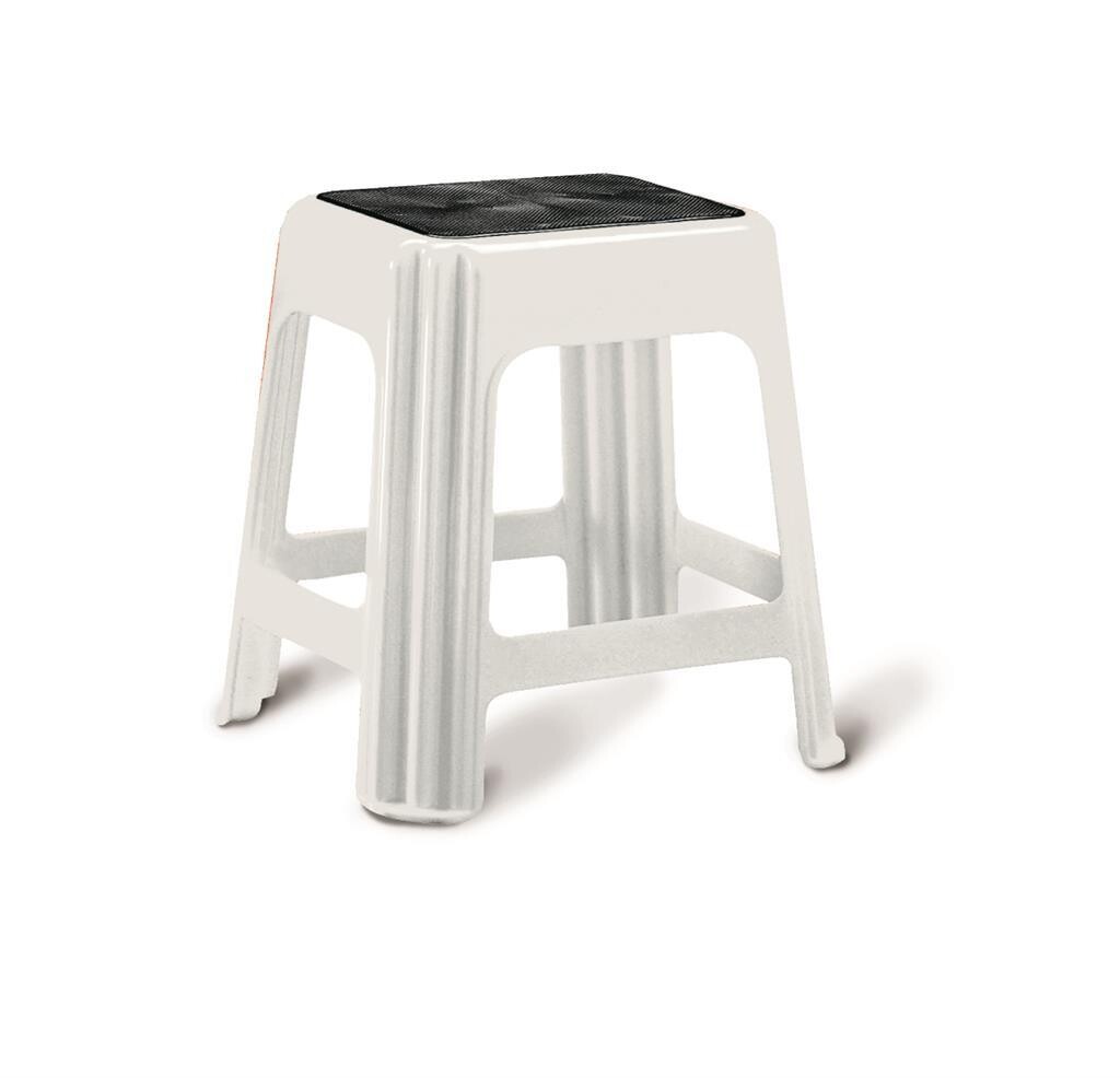 Stool 42 x 34 cm White Novanta - Giganplast