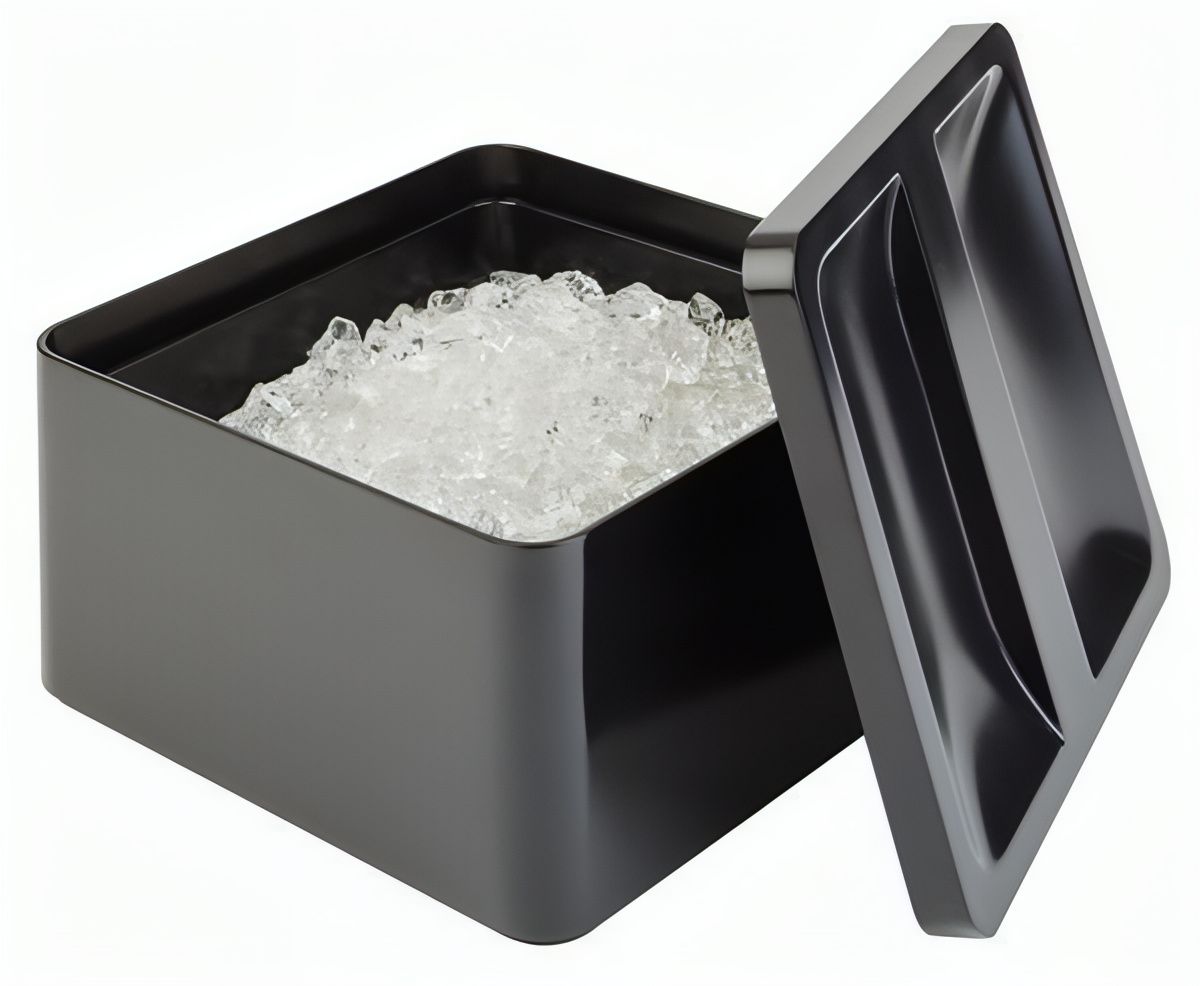 Square Ice Bucket 27 x 27 cm Black - APS