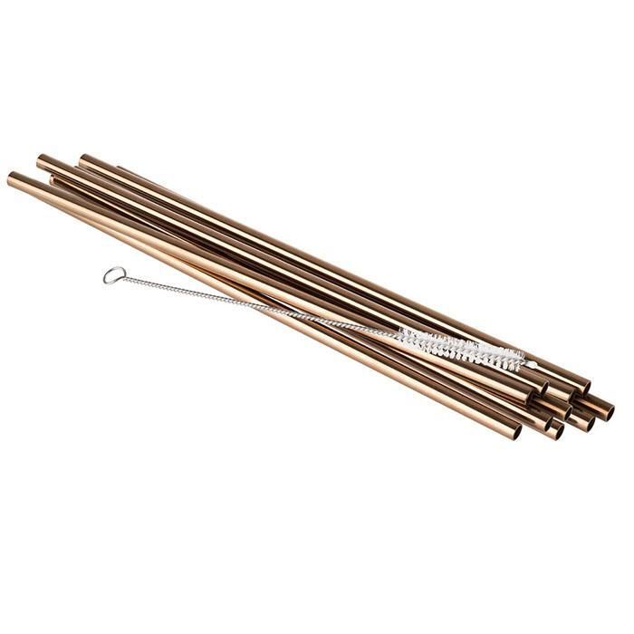 APS Strohhalm Kupfer 21,5 cm Edelstahl Gastronomie