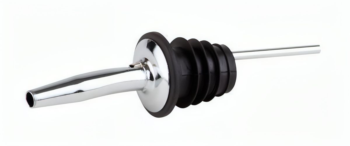 APS set 6 pourer spouts 11.5x3 cm stainless steel horeca