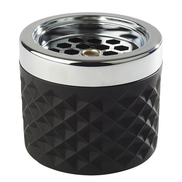 Windproof Ashtray "Nebula" 9.5 cm Black - APS