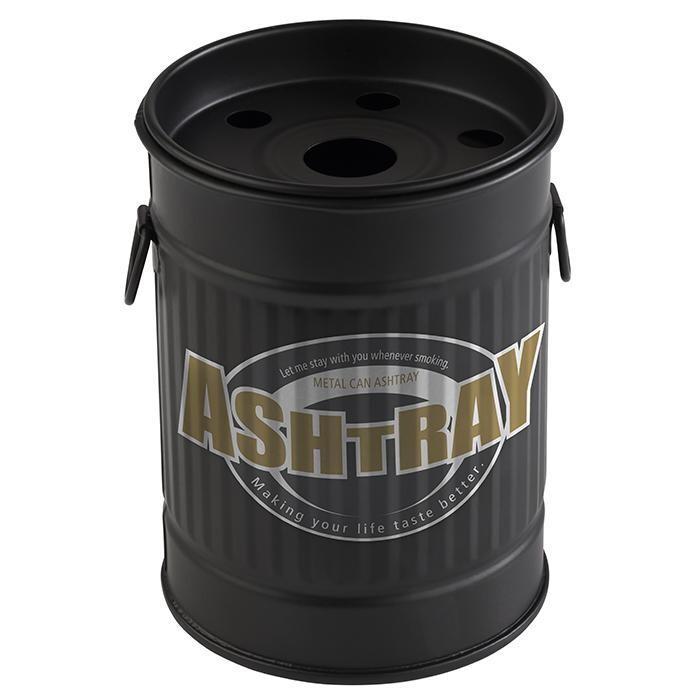 Windproof Ashtray "Smoky" 8.5 cm Black - APS