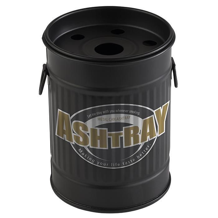 Windproof Ashtray "Smoky" 8.5 cm Black - APS