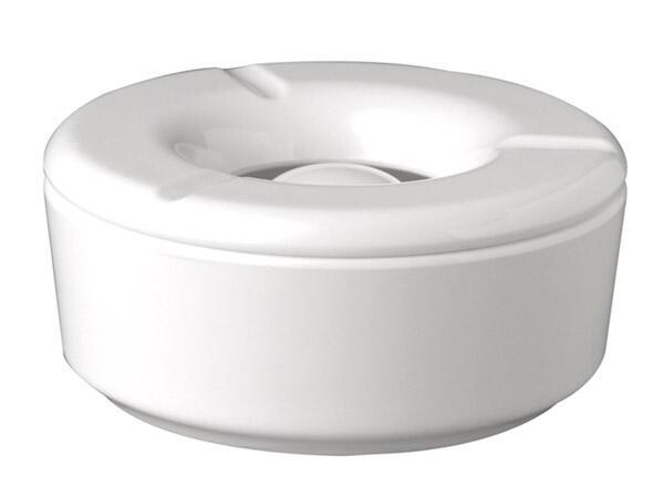 Windproof Ashtray "Glow" 11.5 cm White - APS