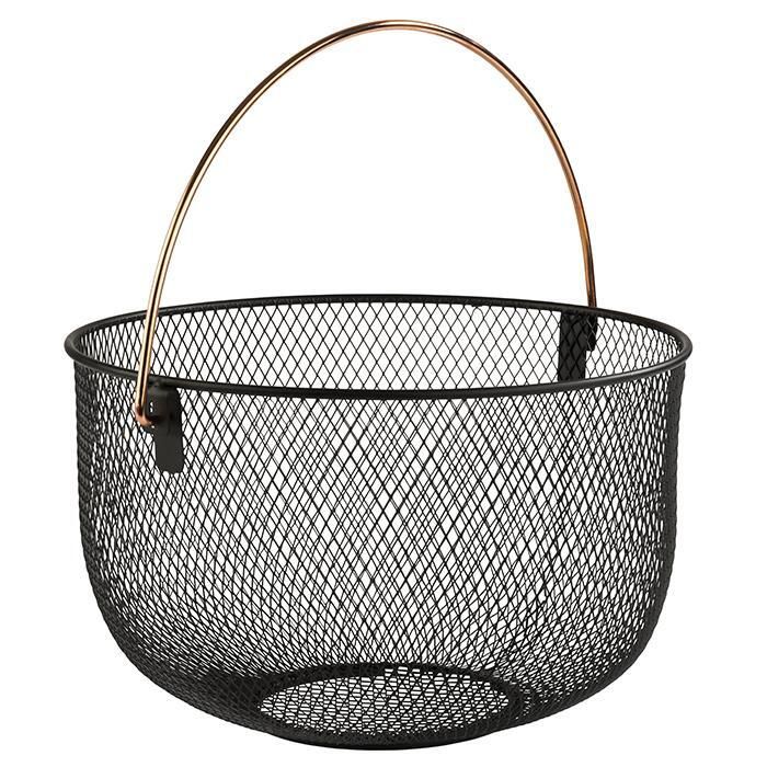 Basket for Bread and Fruit, 30 cm, Black - APS