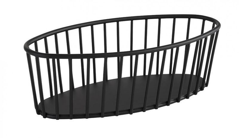Basket "Urban" 14 x 30 cm Black - APS