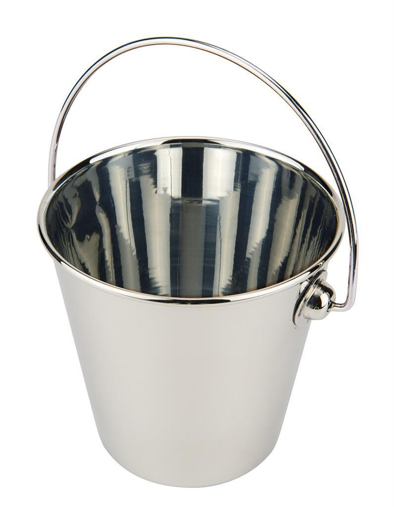 Ilsa mini bucket 10 cm stainless steel with handle single portion horeca
