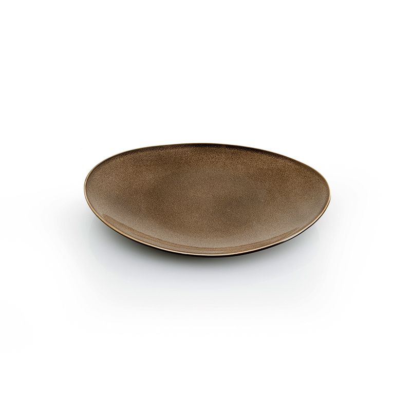 Flat Plate 29 cm Rustic Grey - Yegam