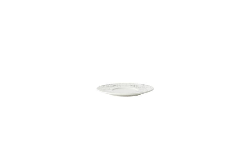 Coaster 12 cm White Drizzle - Yegam