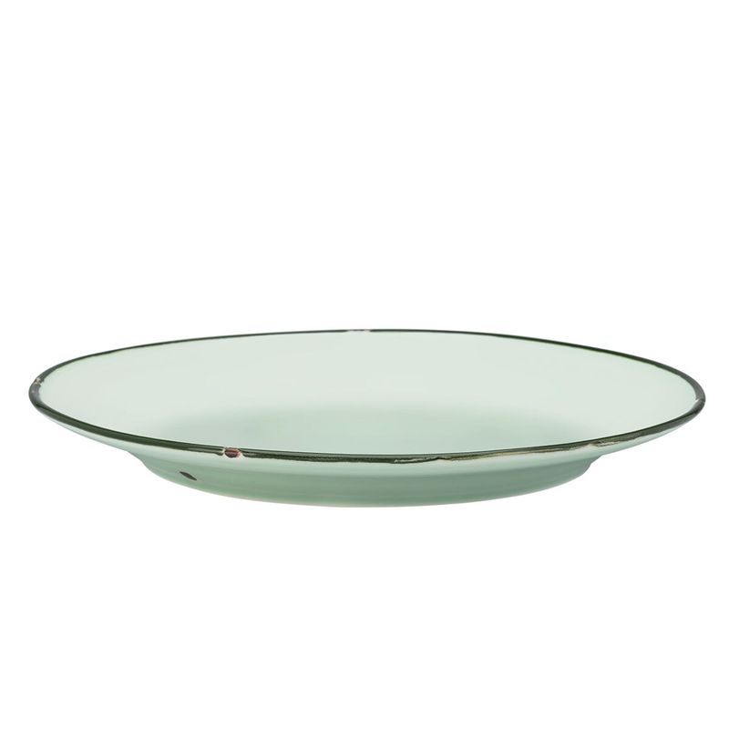 Flat Plate 21 cm Green Tin Tin - Yegam