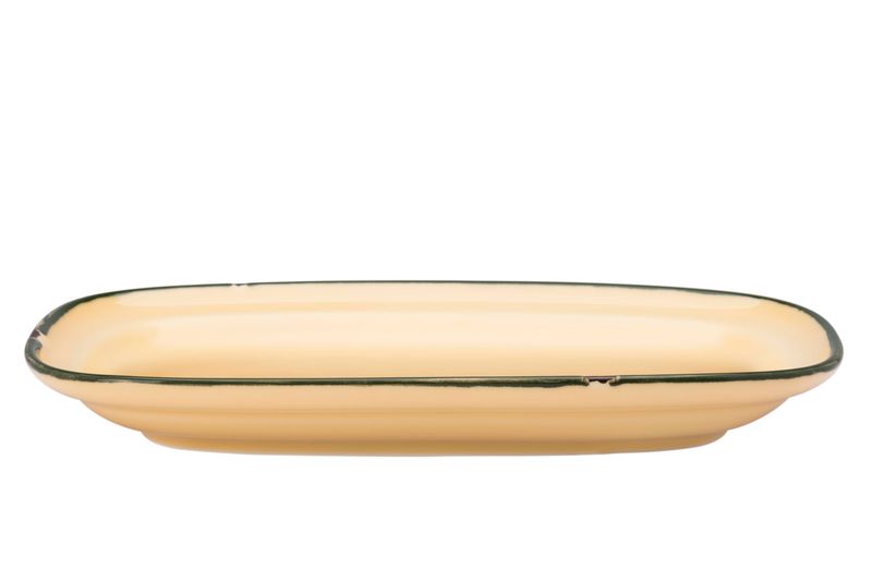 Rectangular Plate 27 cm Yellow Tin Tin - Yegam