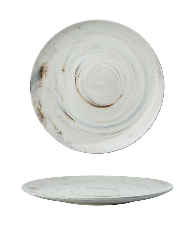 Flat Plate 28 cm Marble - Yegam