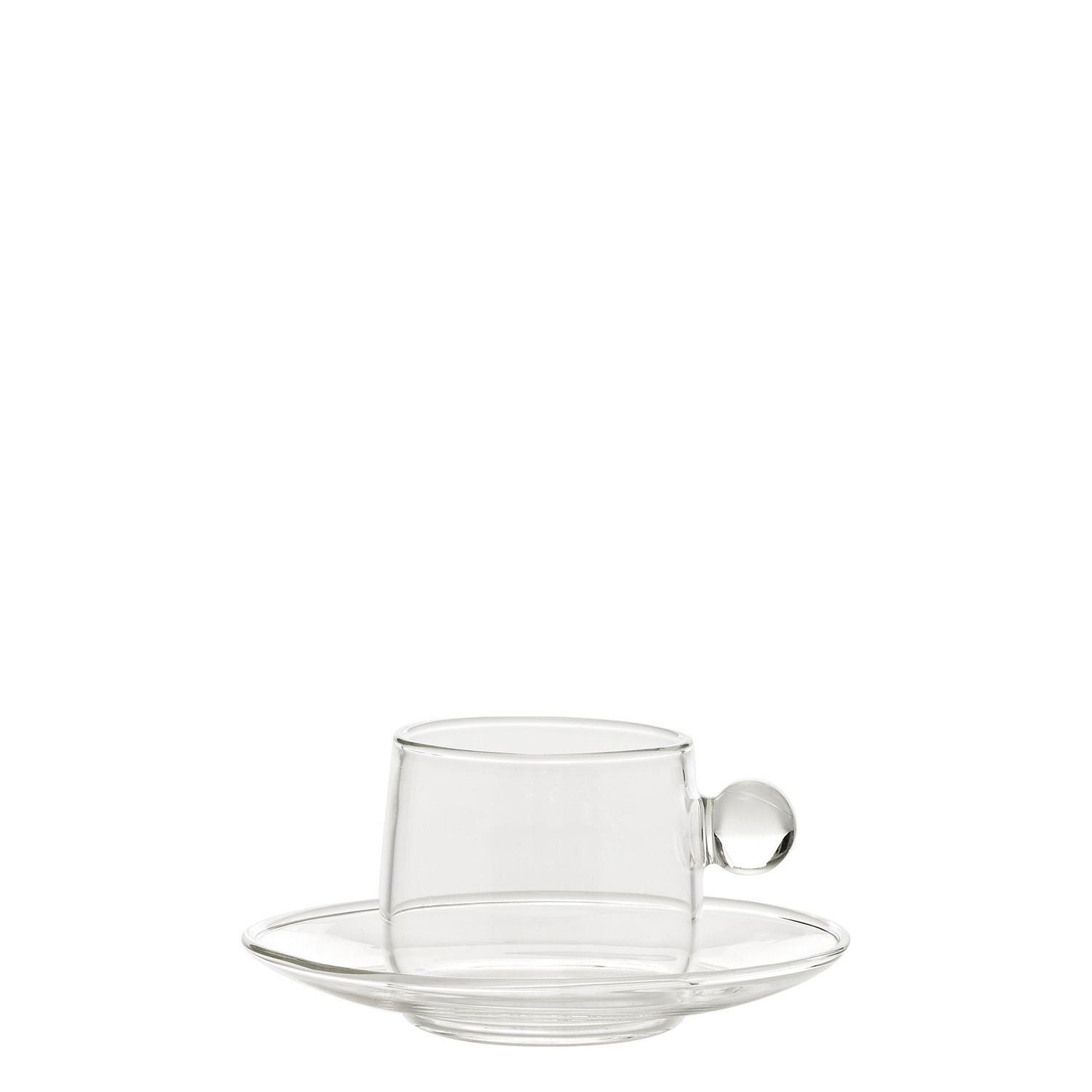 Cup with Saucer 12 cl Bilia Transparent - Zafferano