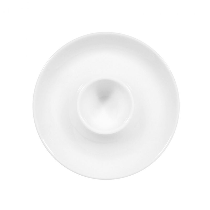 Egg cup with tray (smooth), White - Blues - Seltmann