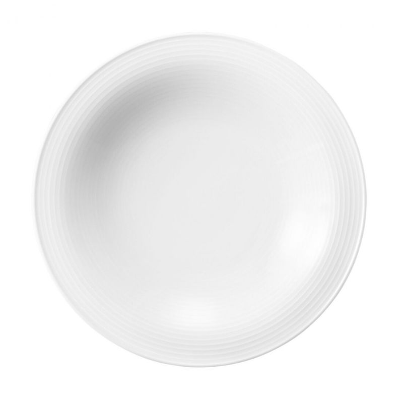 Deep plate 23 cm, White - Blues - Seltmann