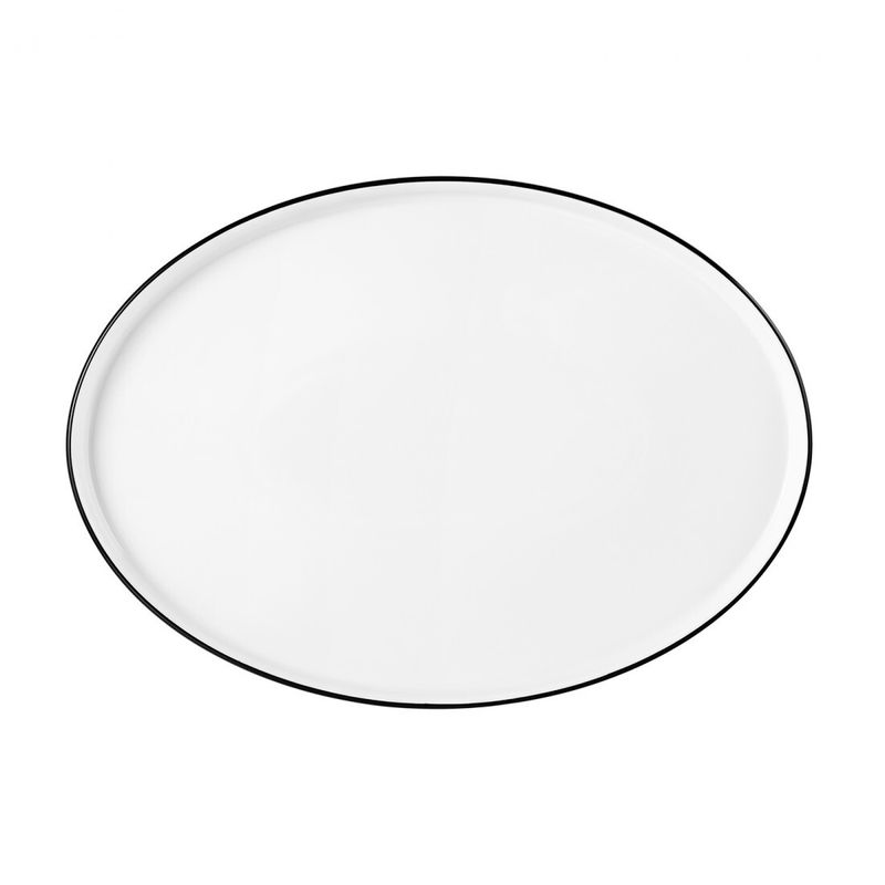 Flat oval plate 36 cm M5398-36x26, Black - Good Mood - Seltmann
