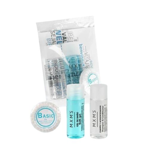 Set 90 Stück Hygiene Set mit Shampoo Duschgel und Handseife Low Cost - Tirolix