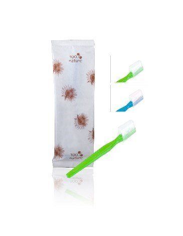 Set 500 Pieces Toothbrush assorted Colors 100% Nature - Tirolix