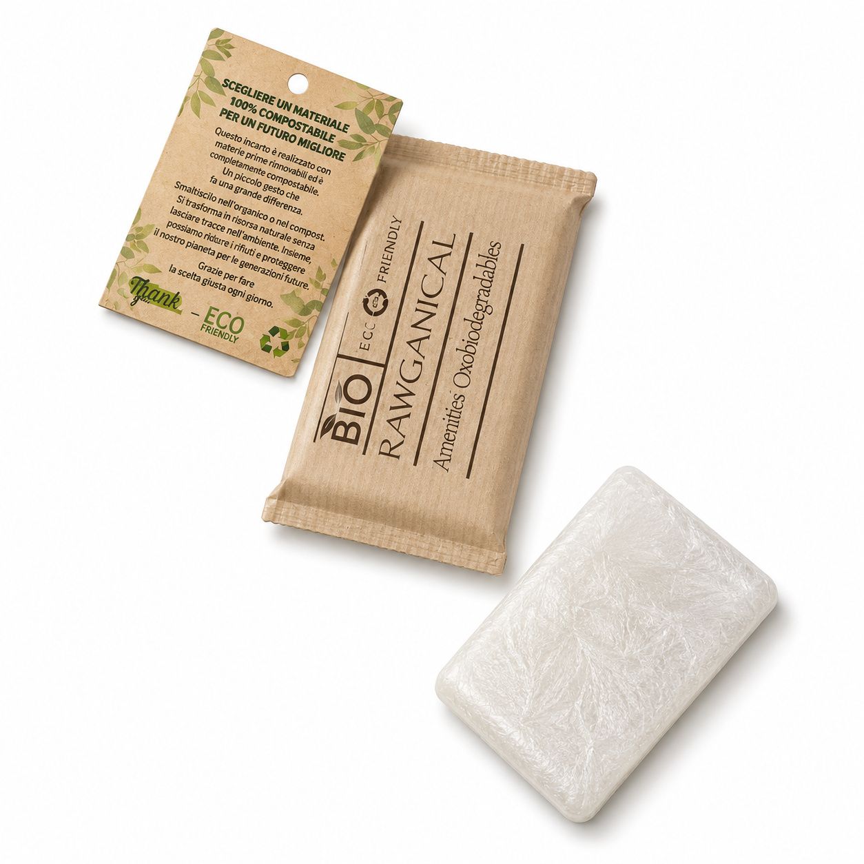 Set 400 Pieces Rawganical Bio Shower Cap - Tirolix