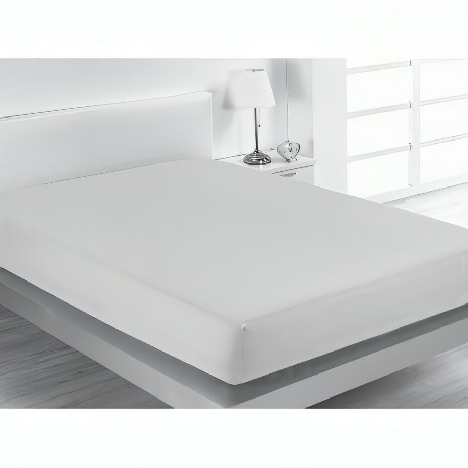 White Fitted Sheet 105 x 190 cm - Tirolix