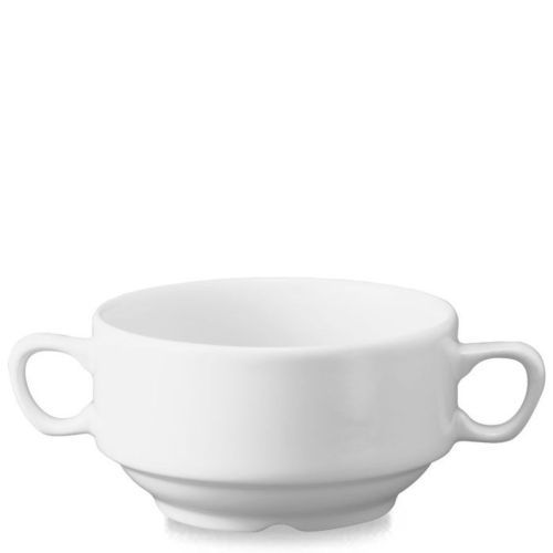 Consommé Bowl With Handles 11.5 Cm White - Churchill