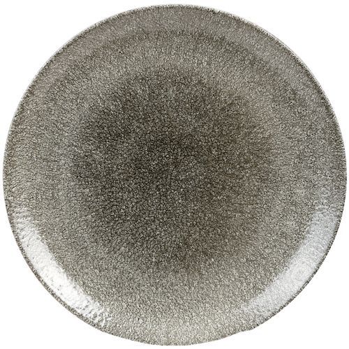 Flat Plate 28.8 cm Studio Prints Raku Quartz Black - Churchill