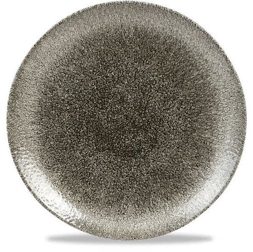 Flat Plate 26 cm Studio Prints Raku Quartz Black - Churchill