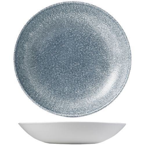 Deep Plate 24.8 cm Studio Prints Raku Topaz Blue - Churchill