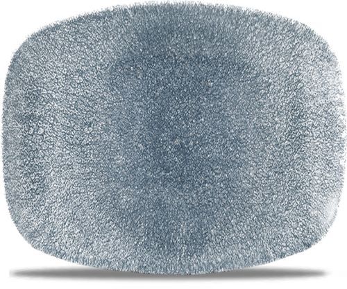 Oblong Plate 26.1 x 20.2 cm Studio Prints Raku Topaz Blue - Churchill
