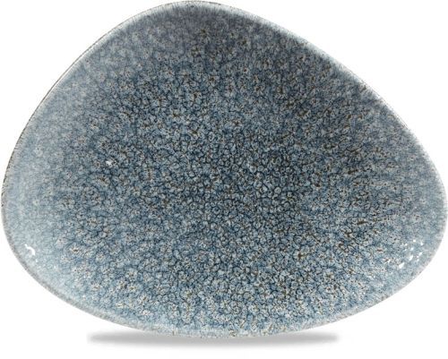 Triangular Plate 20 x 15 cm Studio Prints Raku Topaz Blue - Churchill