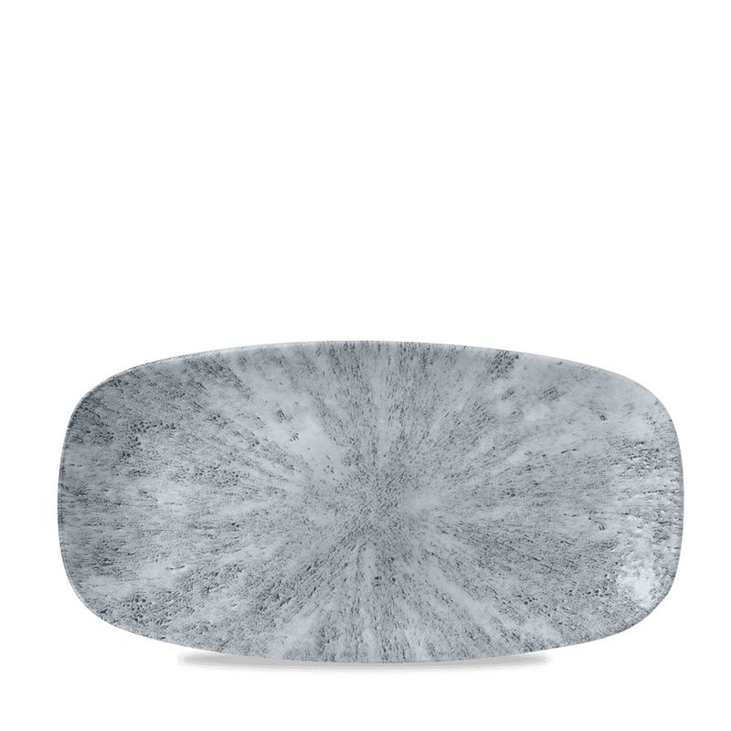 Oblong Plate 29.8 x 15.3 cm Studio Prints Stone Pearl Grey - Churchill