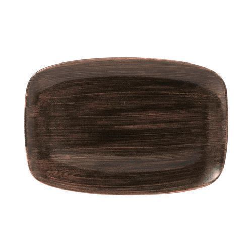 Ovaler Teller 34,4 x 23,4 cm Stonecast Patina Iron Black - Churchill