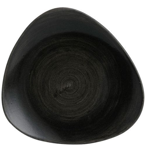 Dreieckiger Teller 28,5 cm Stonecast Patina Iron Black - Churchill