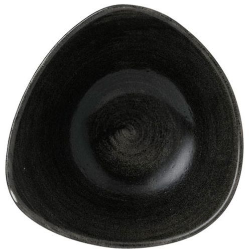 Dreieckige Schale 18,5 cm Stonecast Patina Iron Black - Churchill