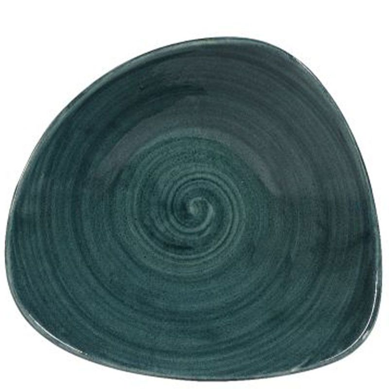 Dreieckige Schale 23,5 cm Stonecast Patina Rustic Teal - Churchill