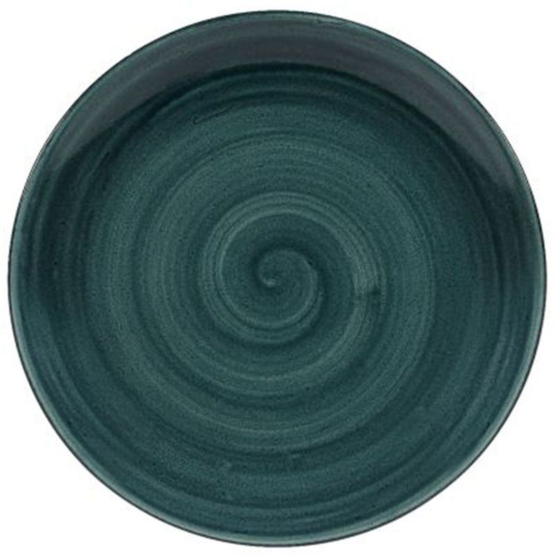 Flacher Teller 26 cm Stonecast Patina Rustic Teal - Churchill